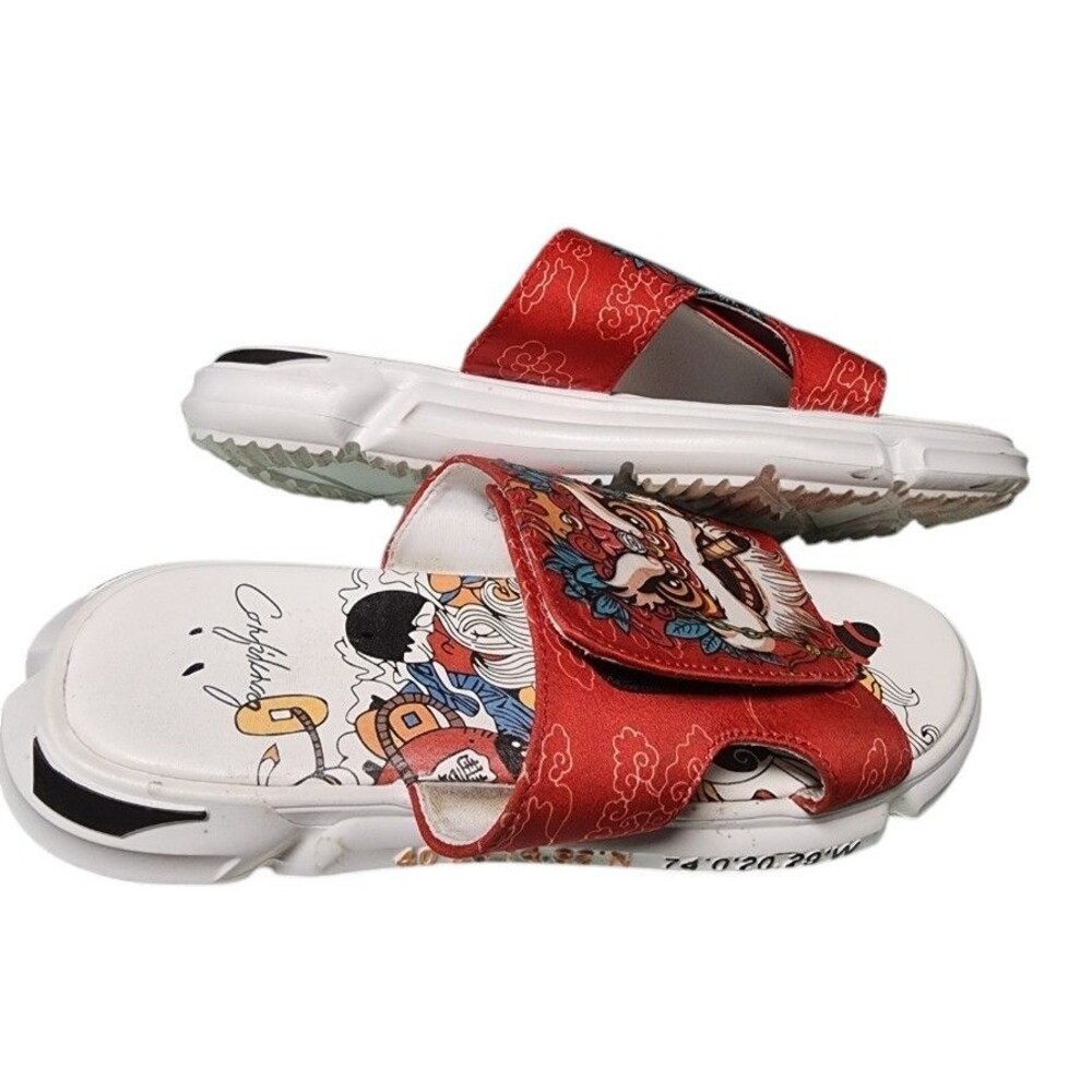 Ngouxm Unisex Dragon Japanese EVA slide Sandal W9.5 M8 - Picture 2 of 8